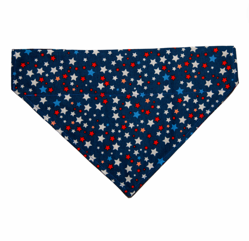 Sparkling Firecracker and Stars Dog Bandana