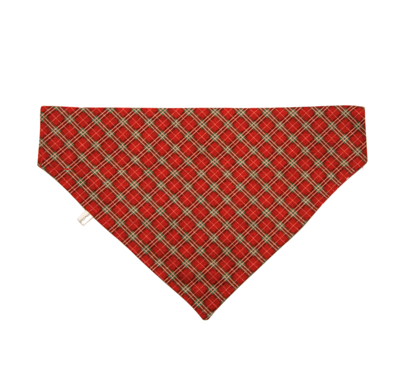 Classic Plaid & Reindeer Bandana