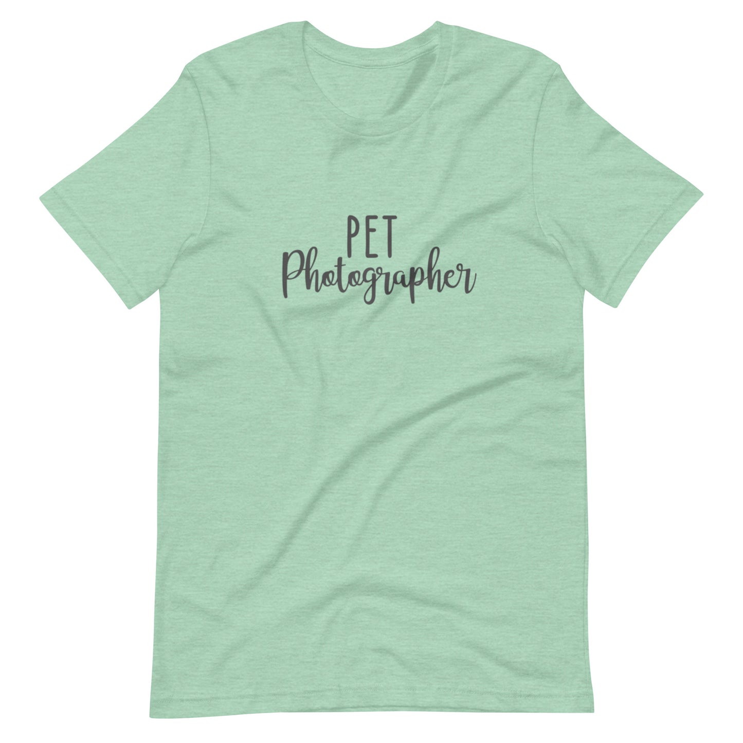 "Pet Photographer" Script Lettering Tee