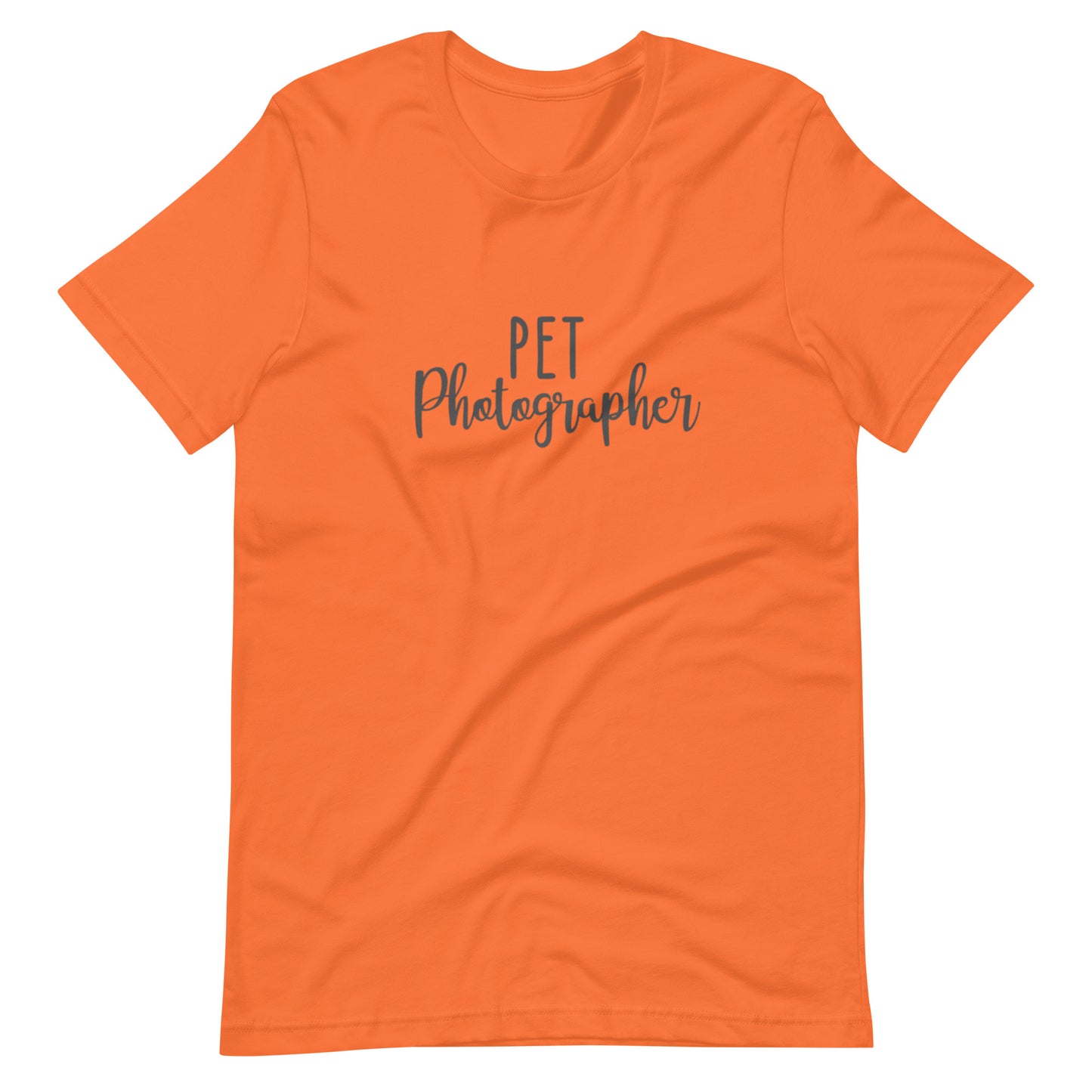 "Pet Photographer" Script Lettering Tee